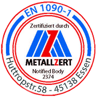 zertifiziert durch Metall-Zert